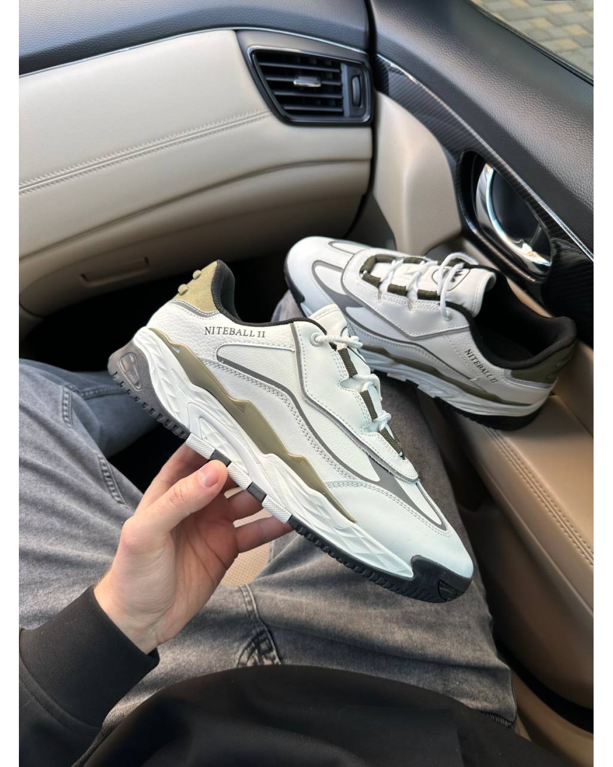 Adidas Niteball II White Khaki
