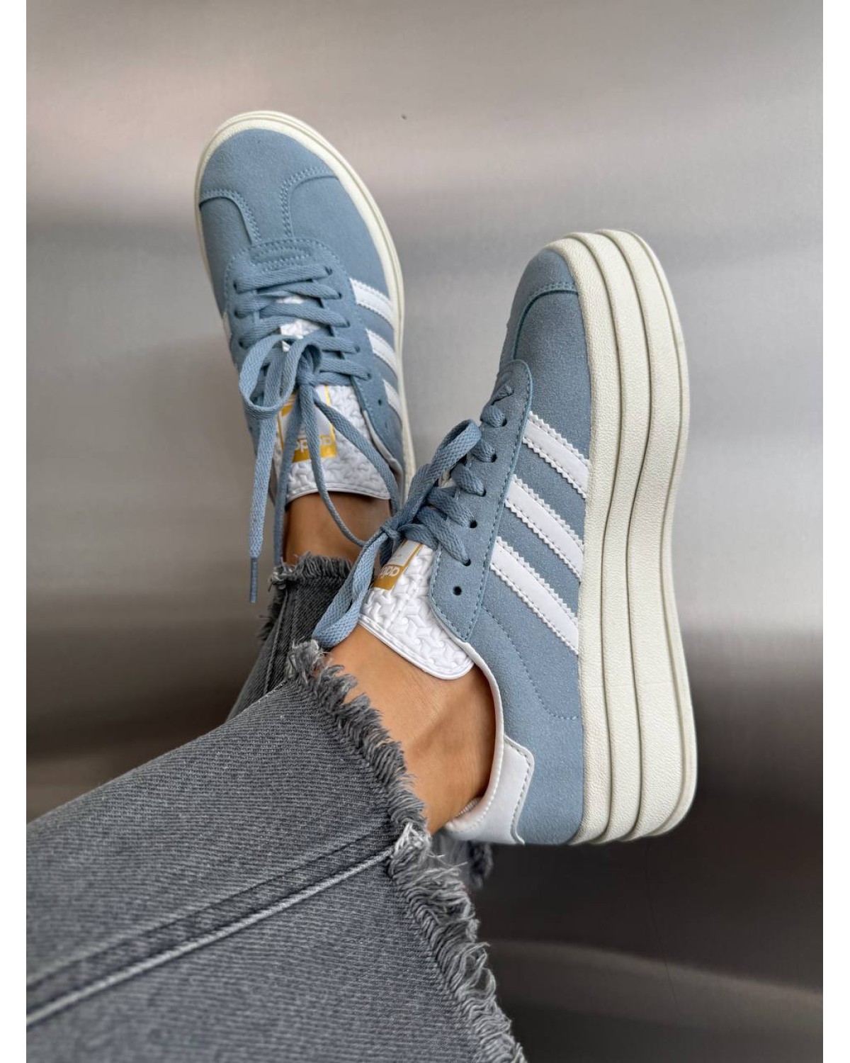 Adidas Gazelle Bold Light Blue / White