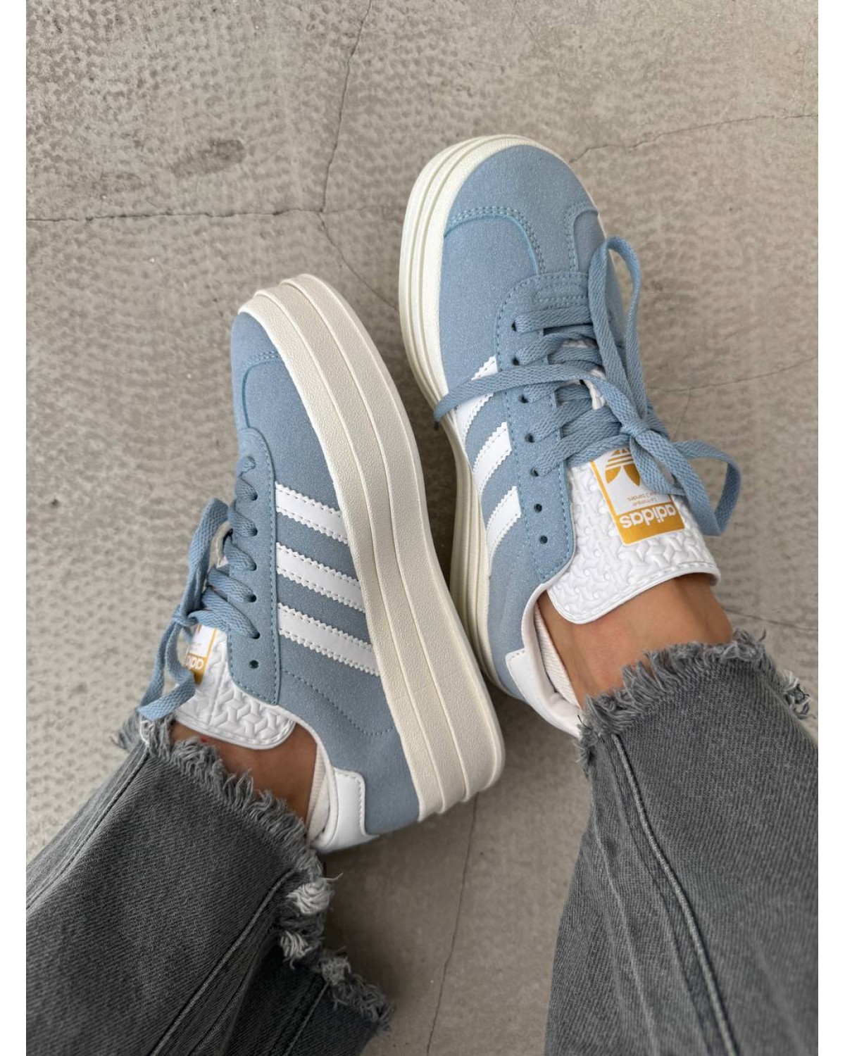 Adidas Gazelle Bold Light Blue / White