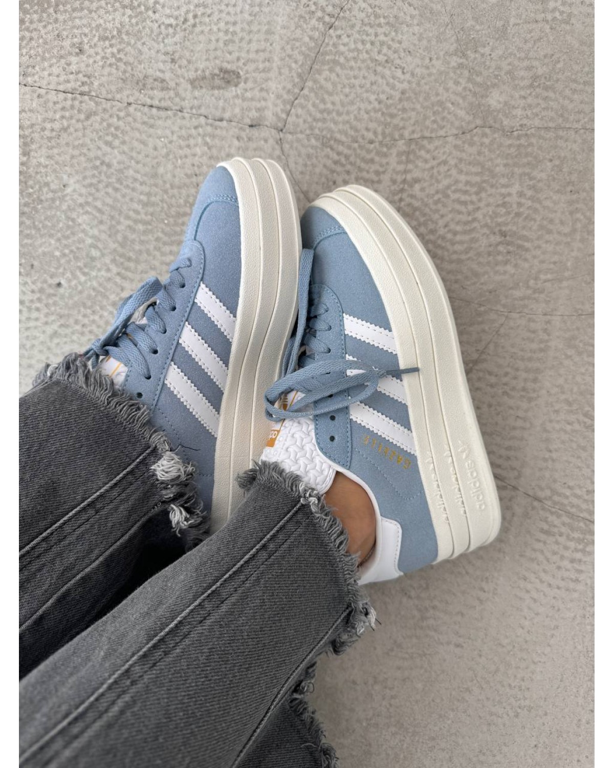 Adidas Gazelle Bold Light Blue / White