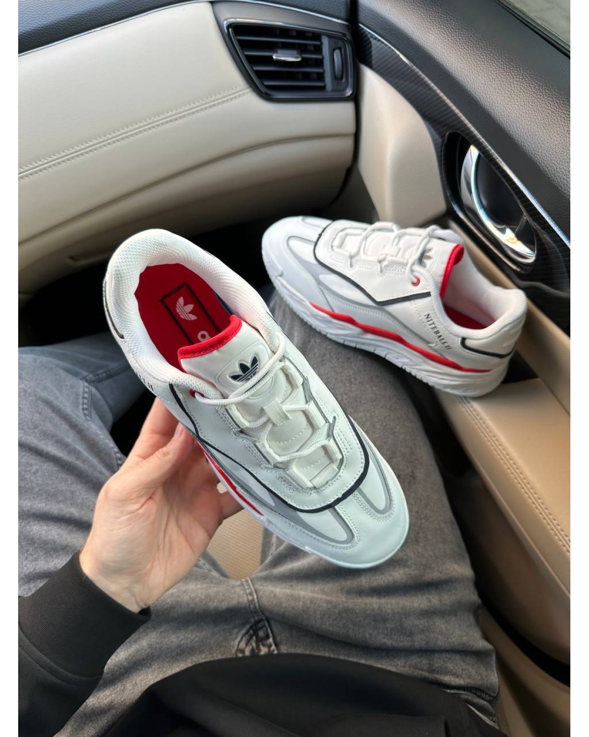Adidas Niteball ll White Red