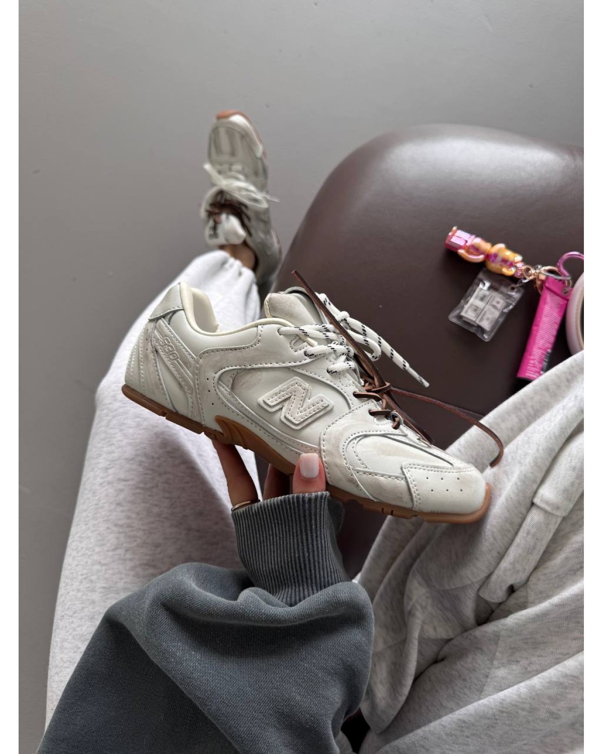 New Balance 530 x Miu Miu Dirty White