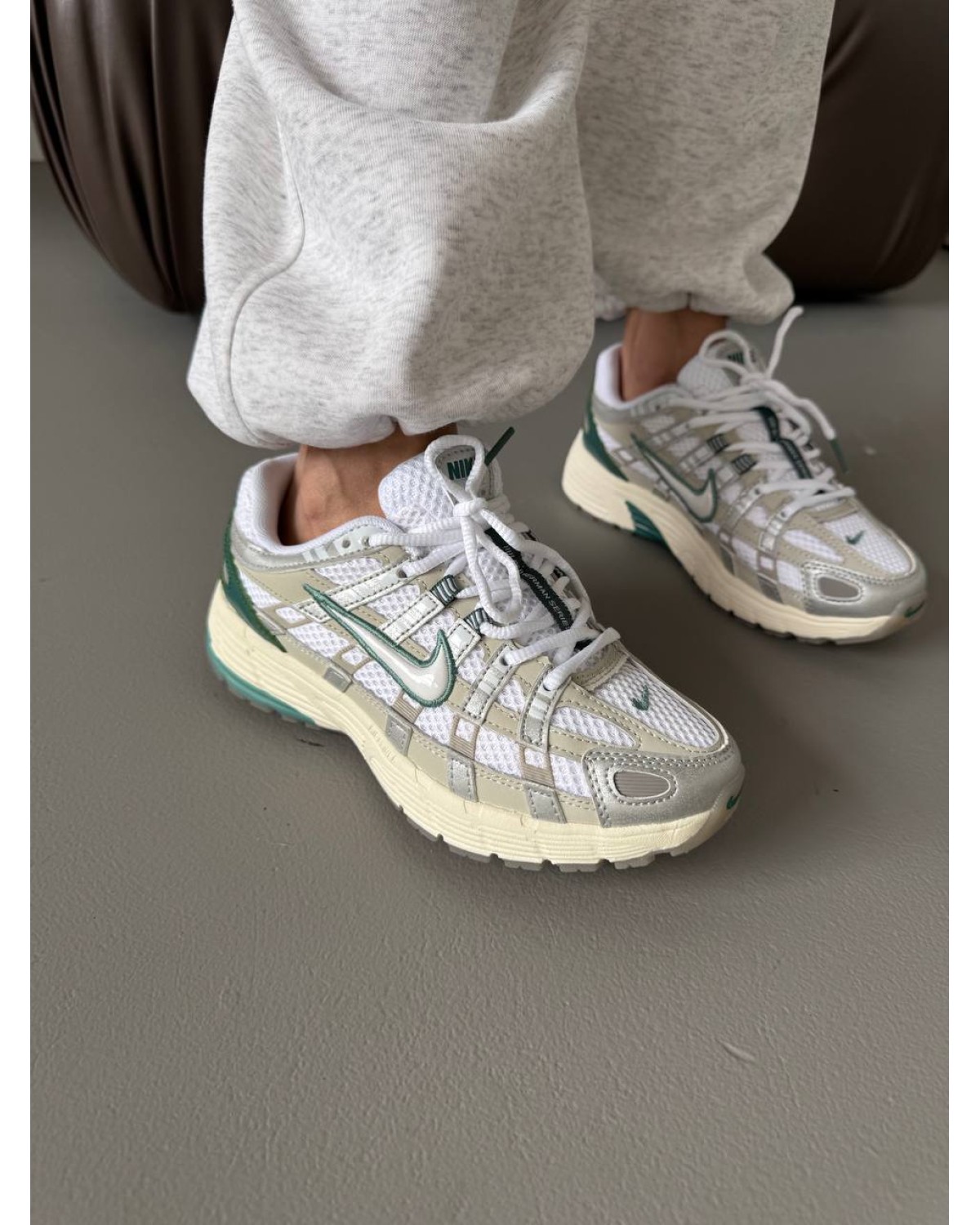 Nike P-6000 White Green
