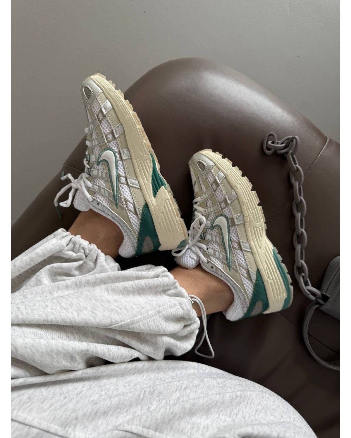 Nike P-6000 White Green