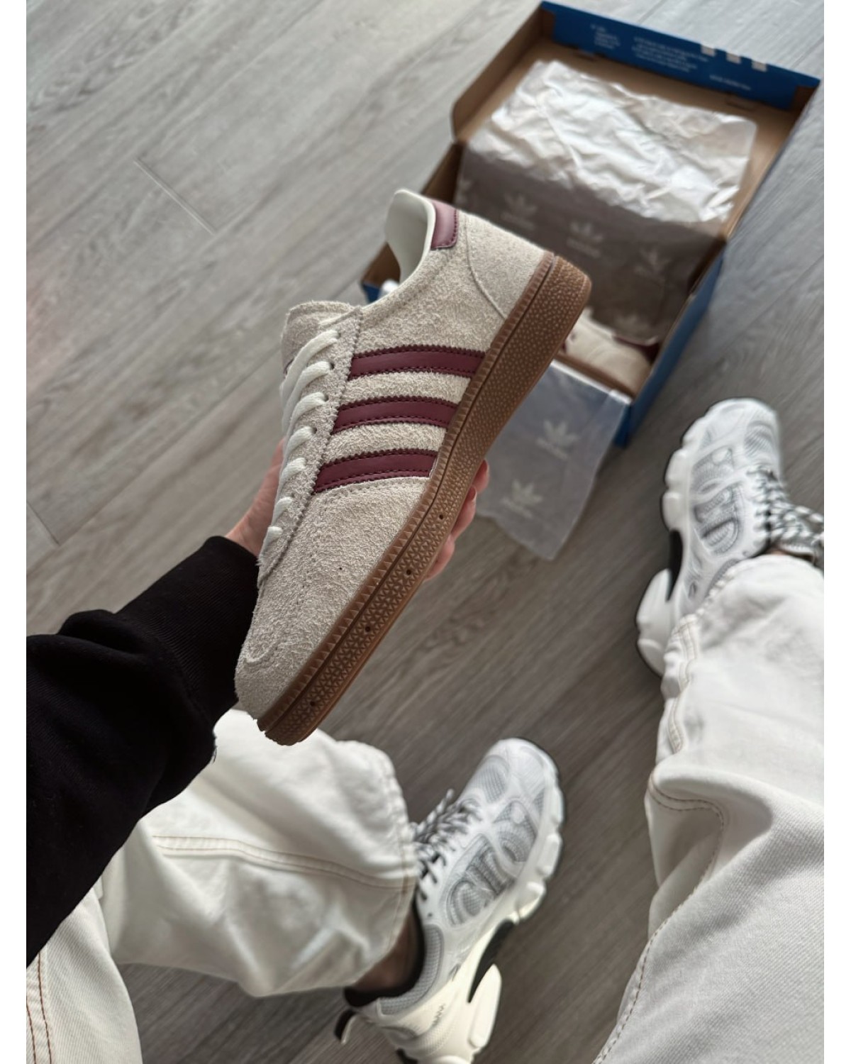 Adidas Handball Spezial Off White Collegiate Burgundy