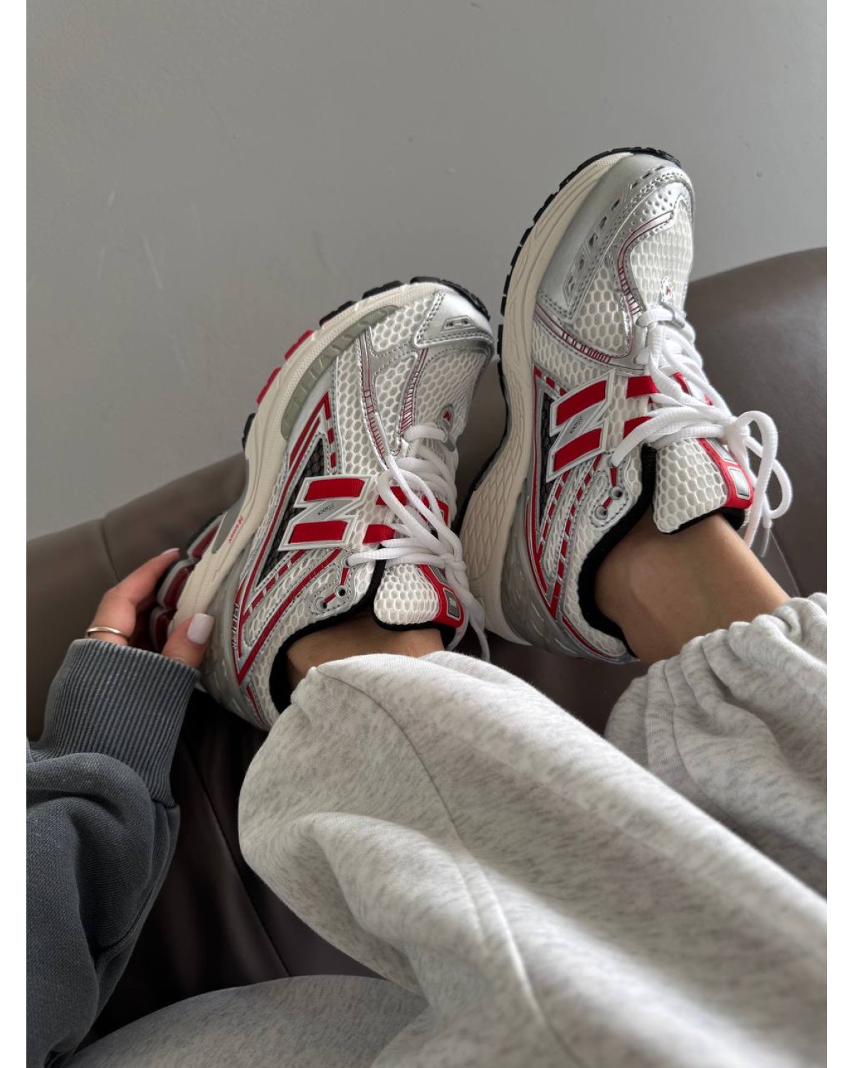 New Balance 1906 Silver/Red
