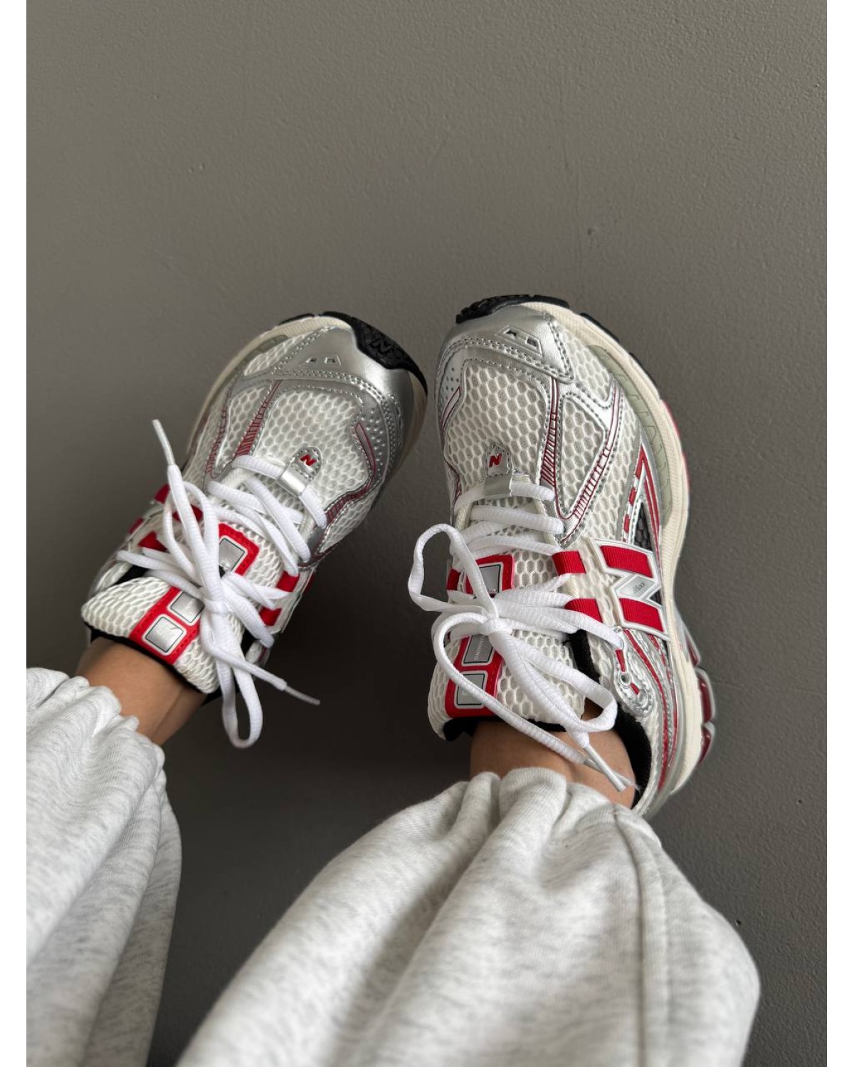 New Balance 1906 Silver/Red