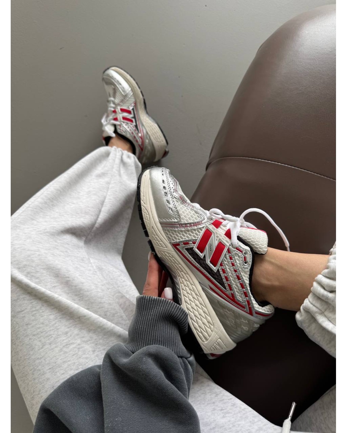 New Balance 1906 Silver/Red