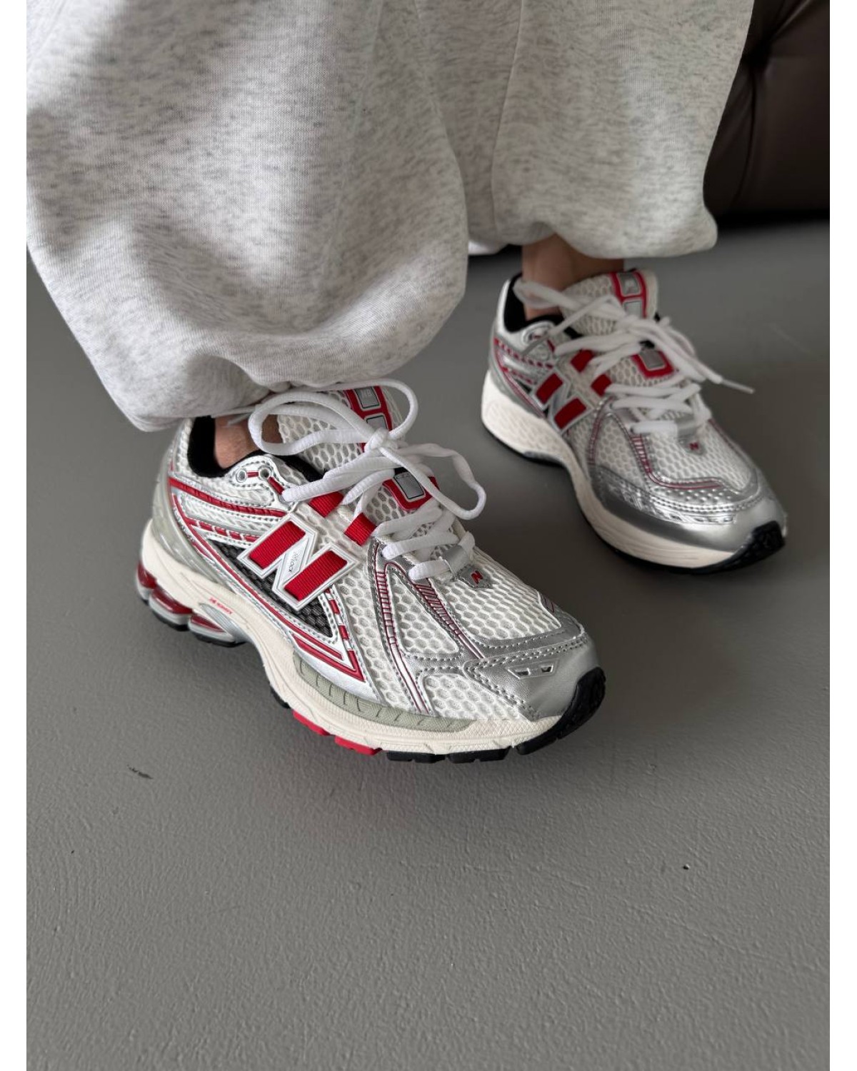 New Balance 1906 Silver/Red