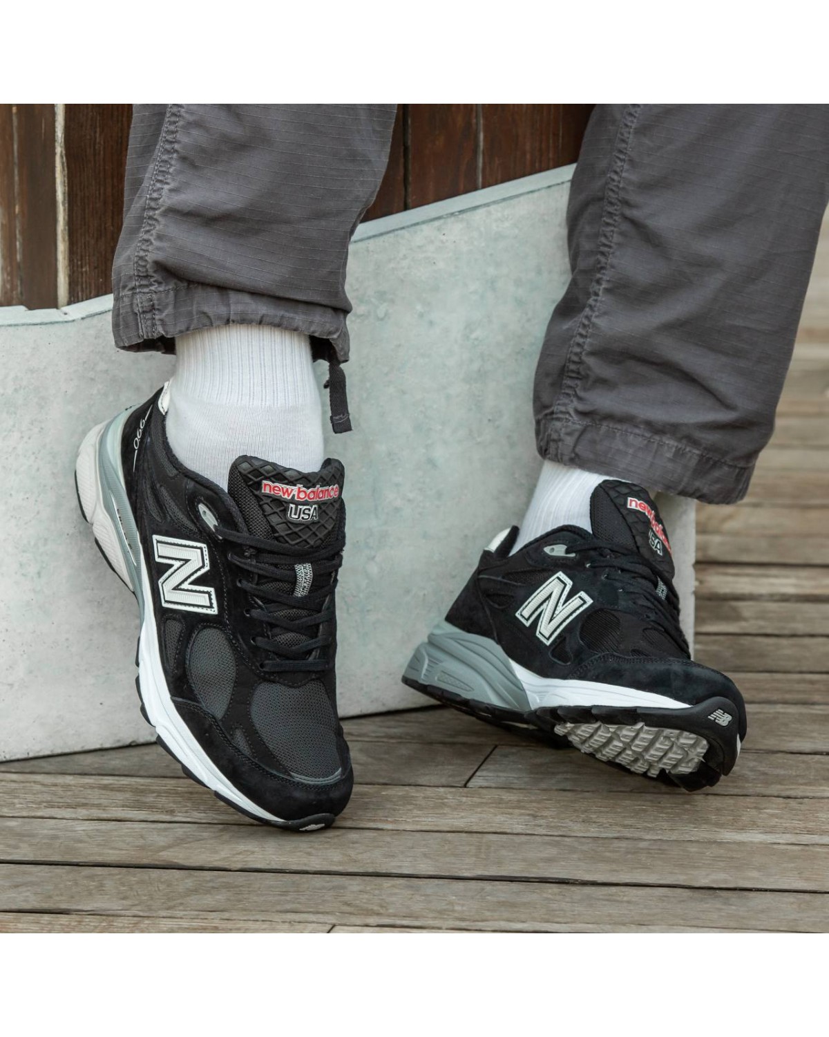 New Balance  990 v3 Black\White