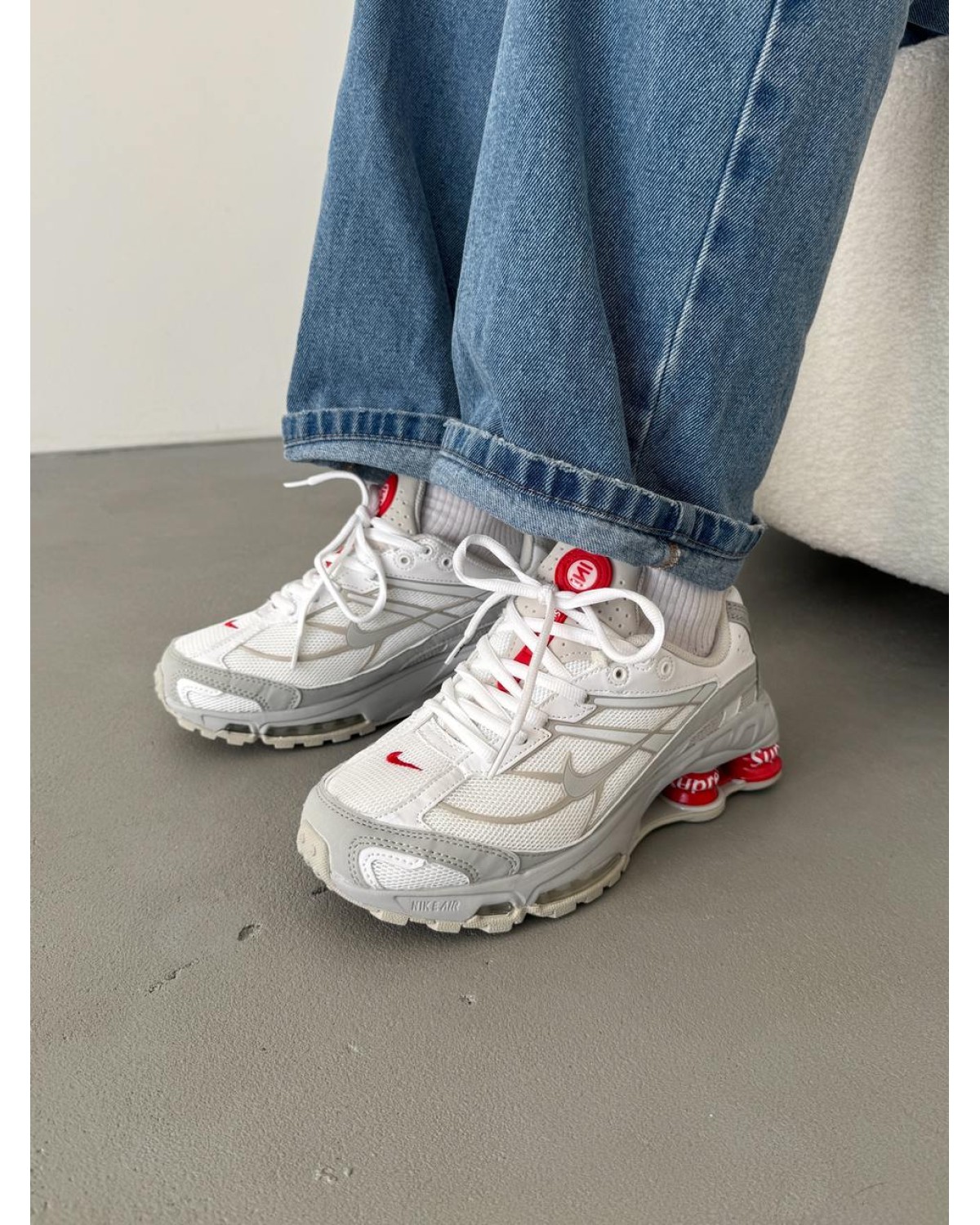 Nike Supreme Shox Ride 2 Grey/White