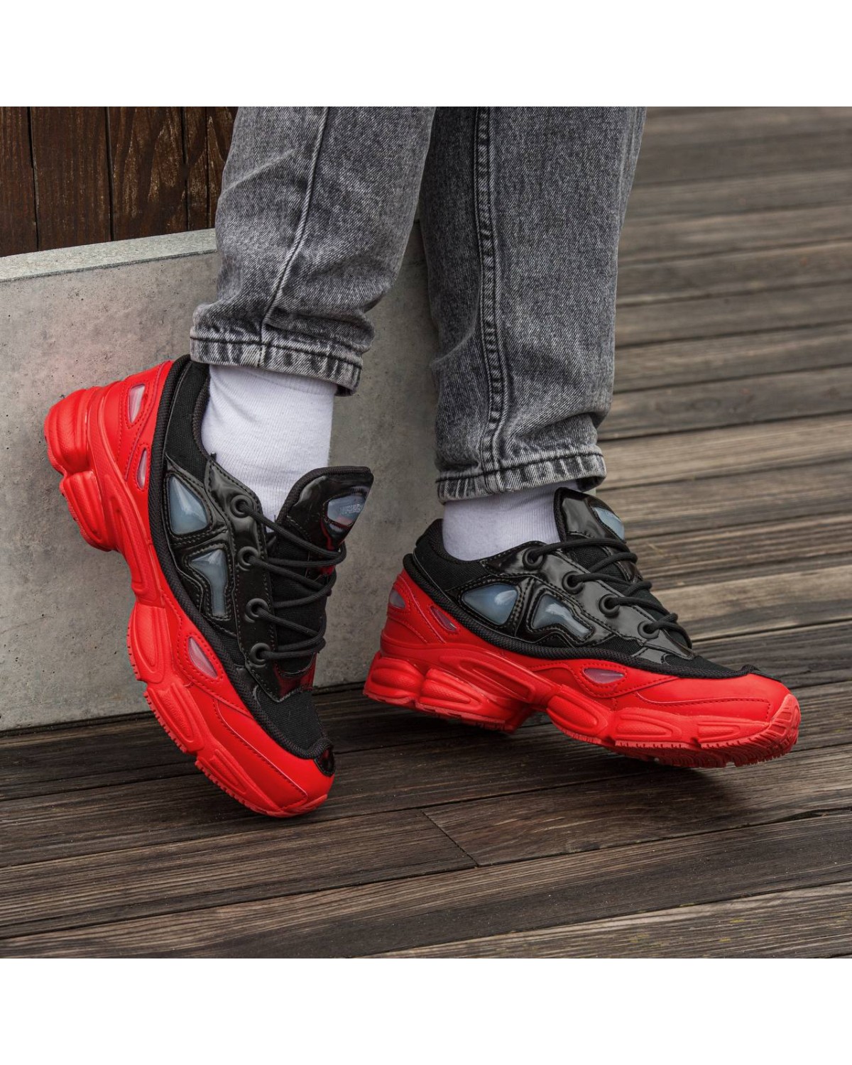 Adidas x Raf Simons Ozweego Black Red