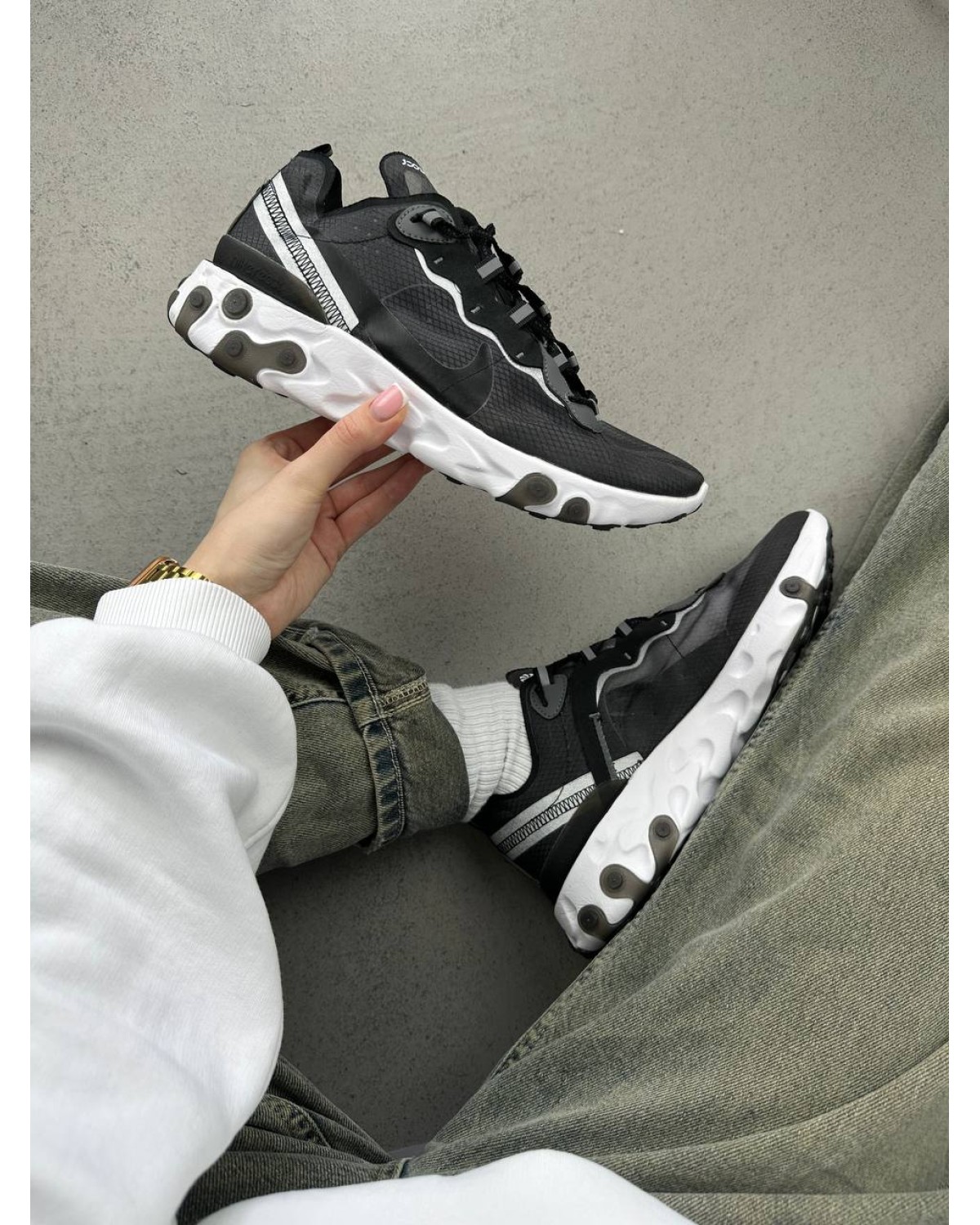 Nike React Element 87 Anthracite Black