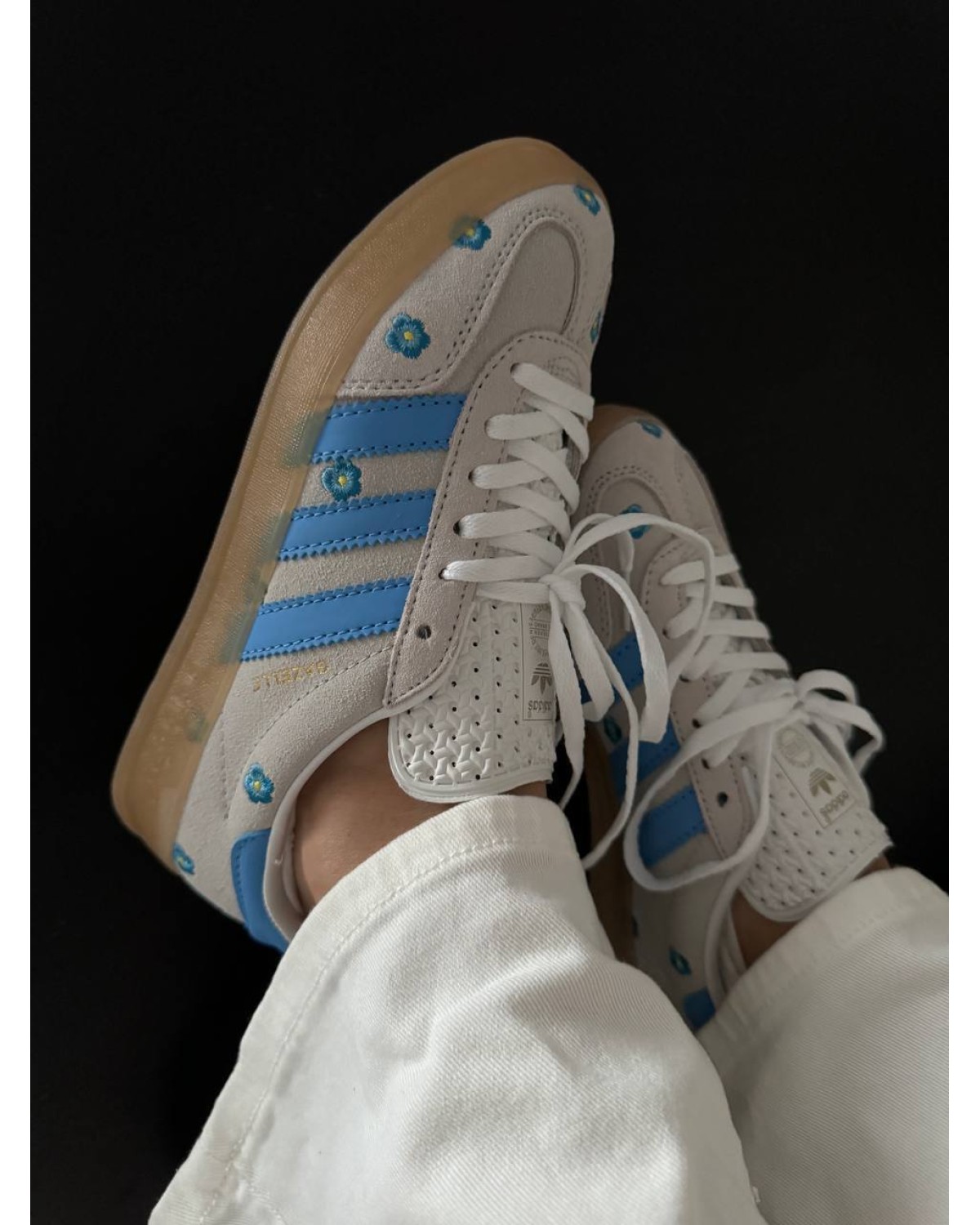 Adidas Gazelle Indoor Light Blue Floral