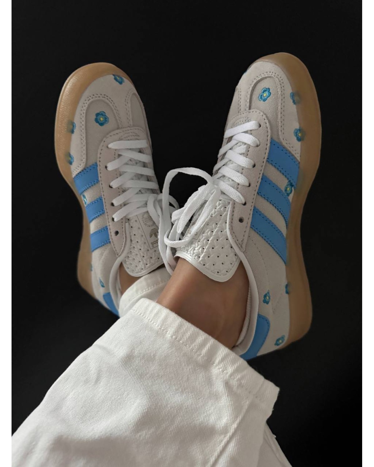 Adidas Gazelle Indoor Light Blue Floral