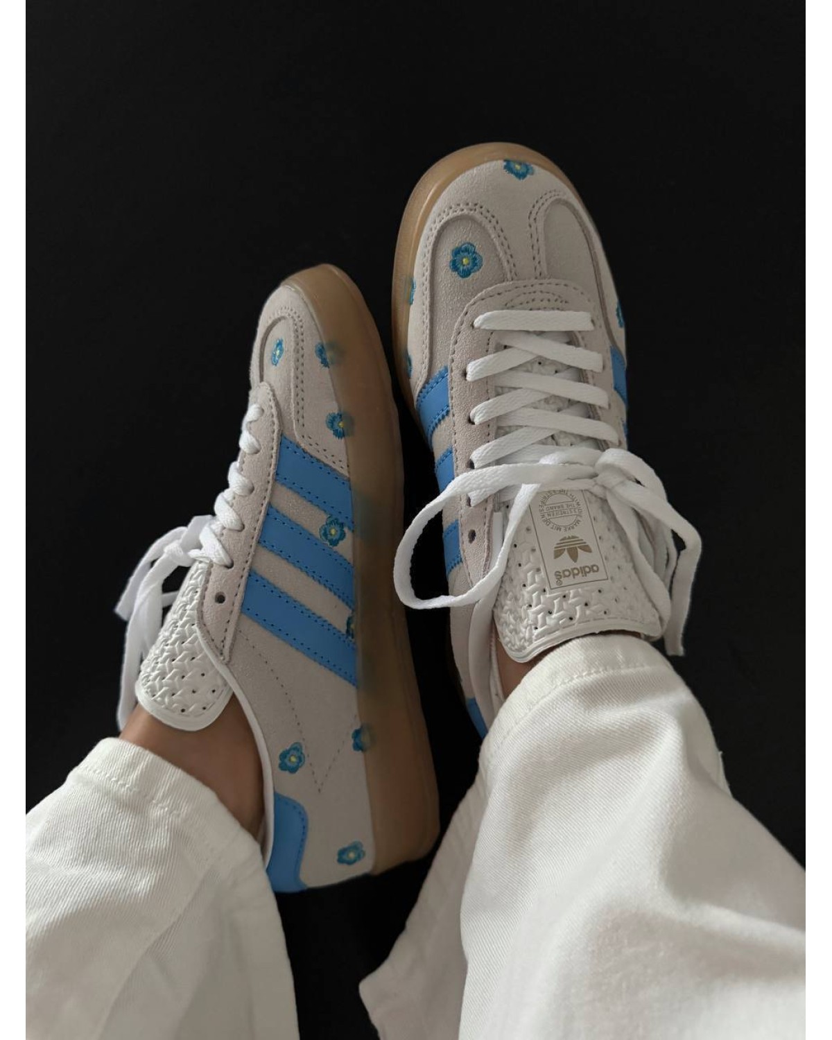 Adidas Gazelle Indoor Light Blue Floral