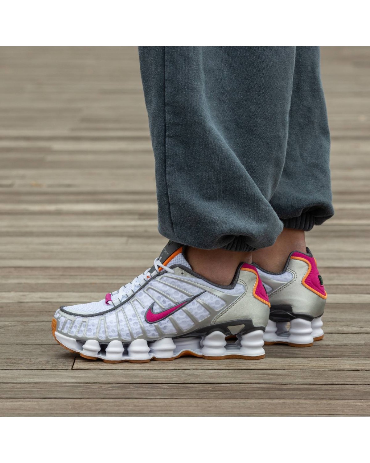 Nike Shox TL White Pink Orange