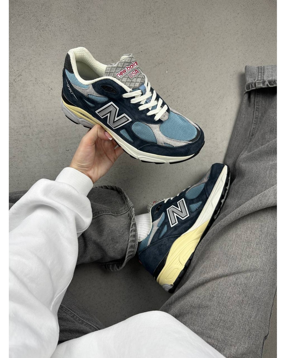 New Balance 990v3 MiUSA Teddy Santis Navy Castlerock