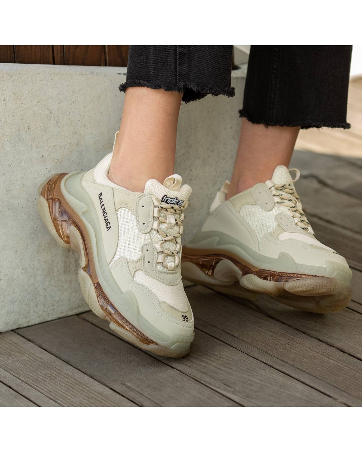 Balenciaga Triple S Dark Beige