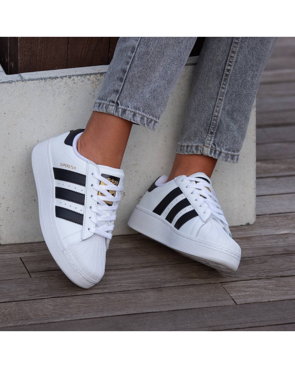 Adidas Superstar Platform White