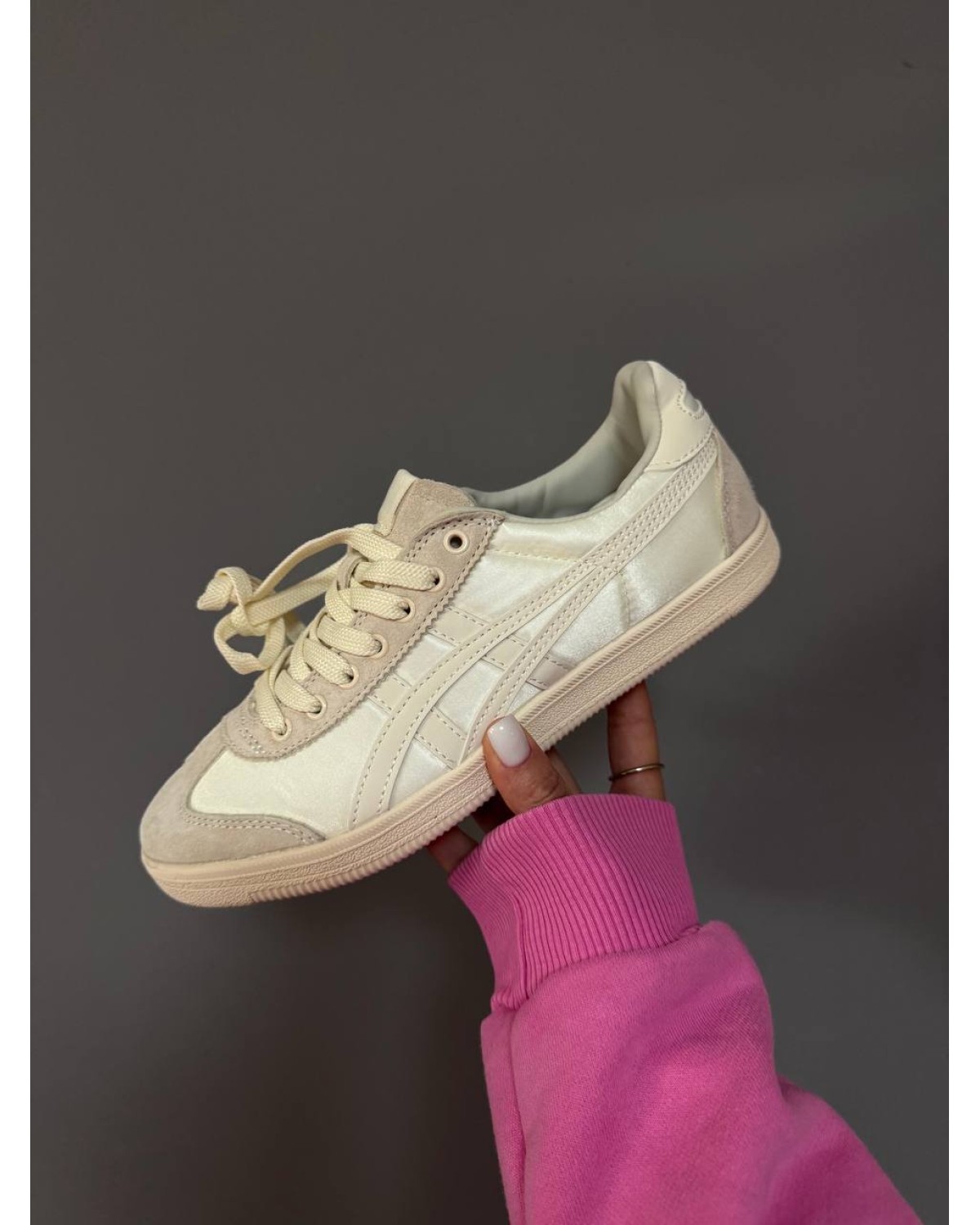 Asics Onitsuka Tiger Beige Satin