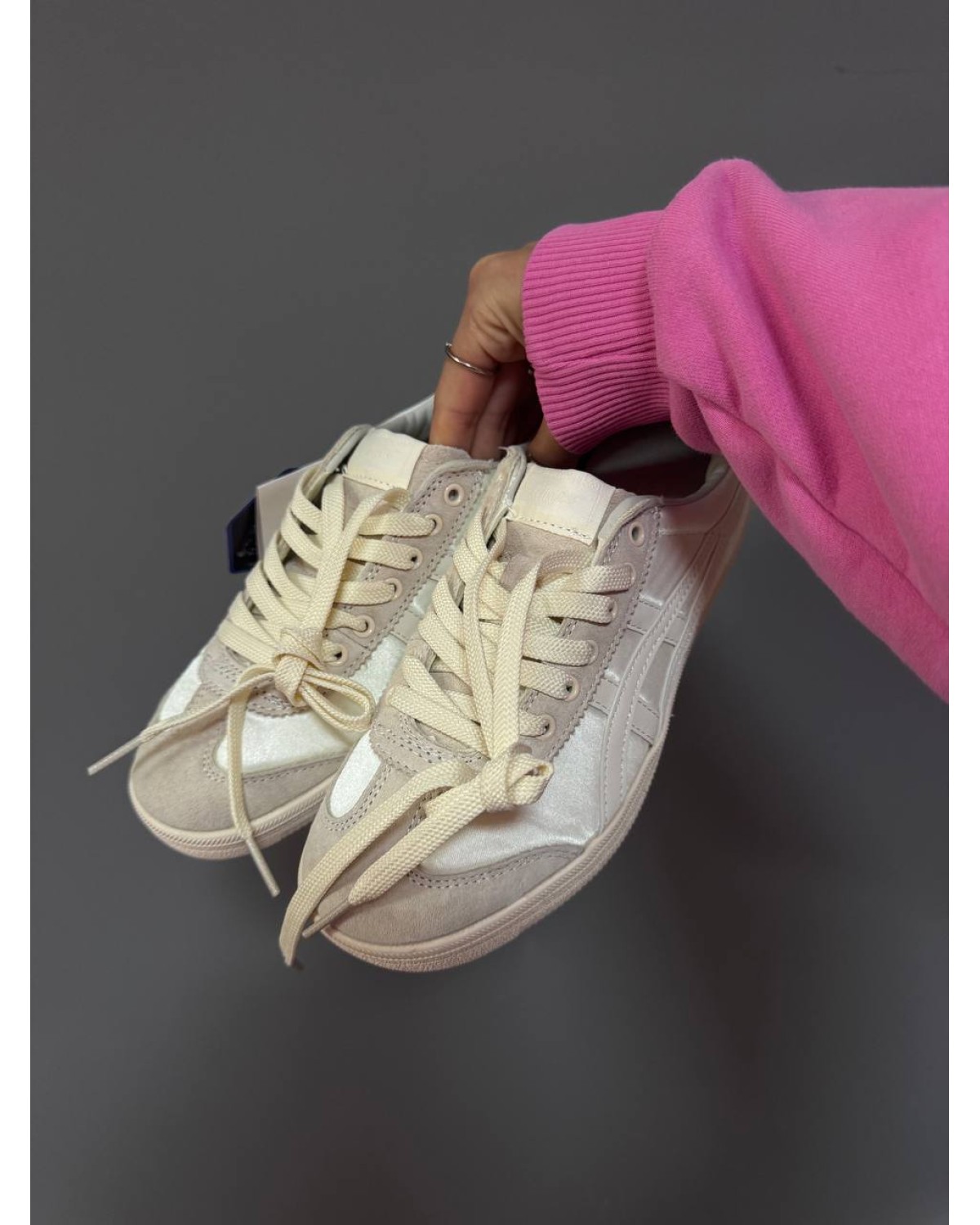 Asics Onitsuka Tiger Beige Satin