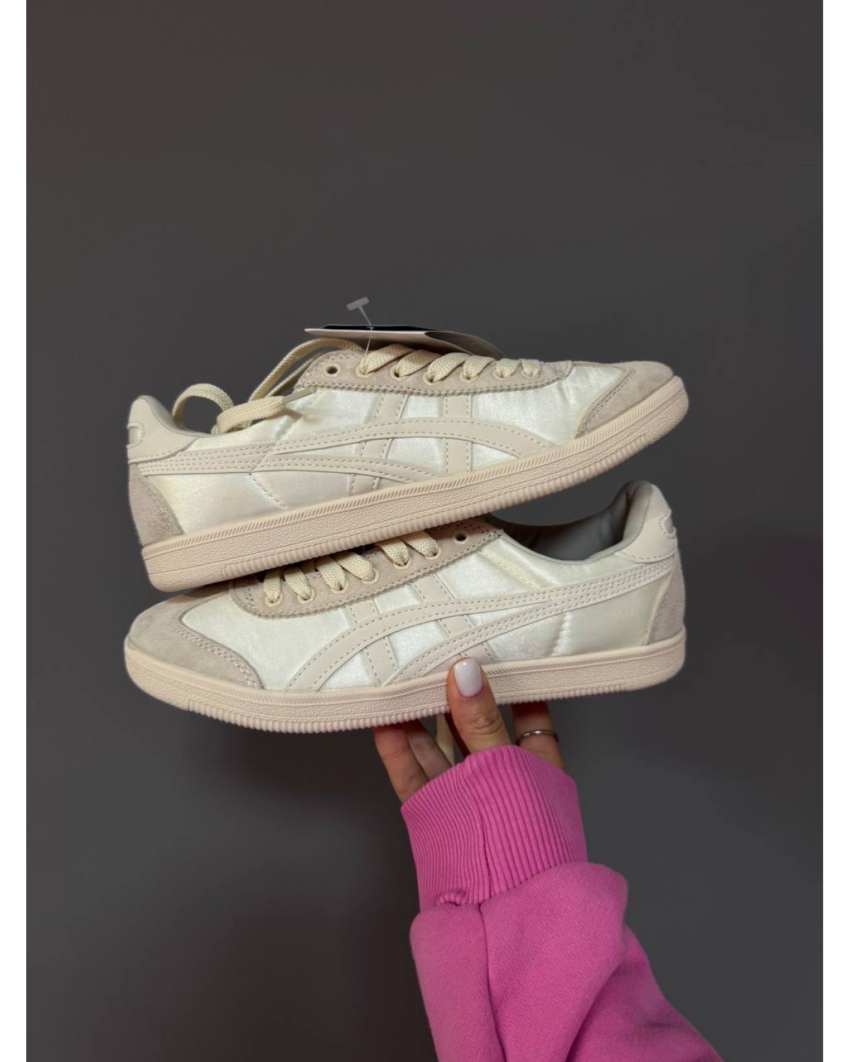 Asics Onitsuka Tiger Beige Satin