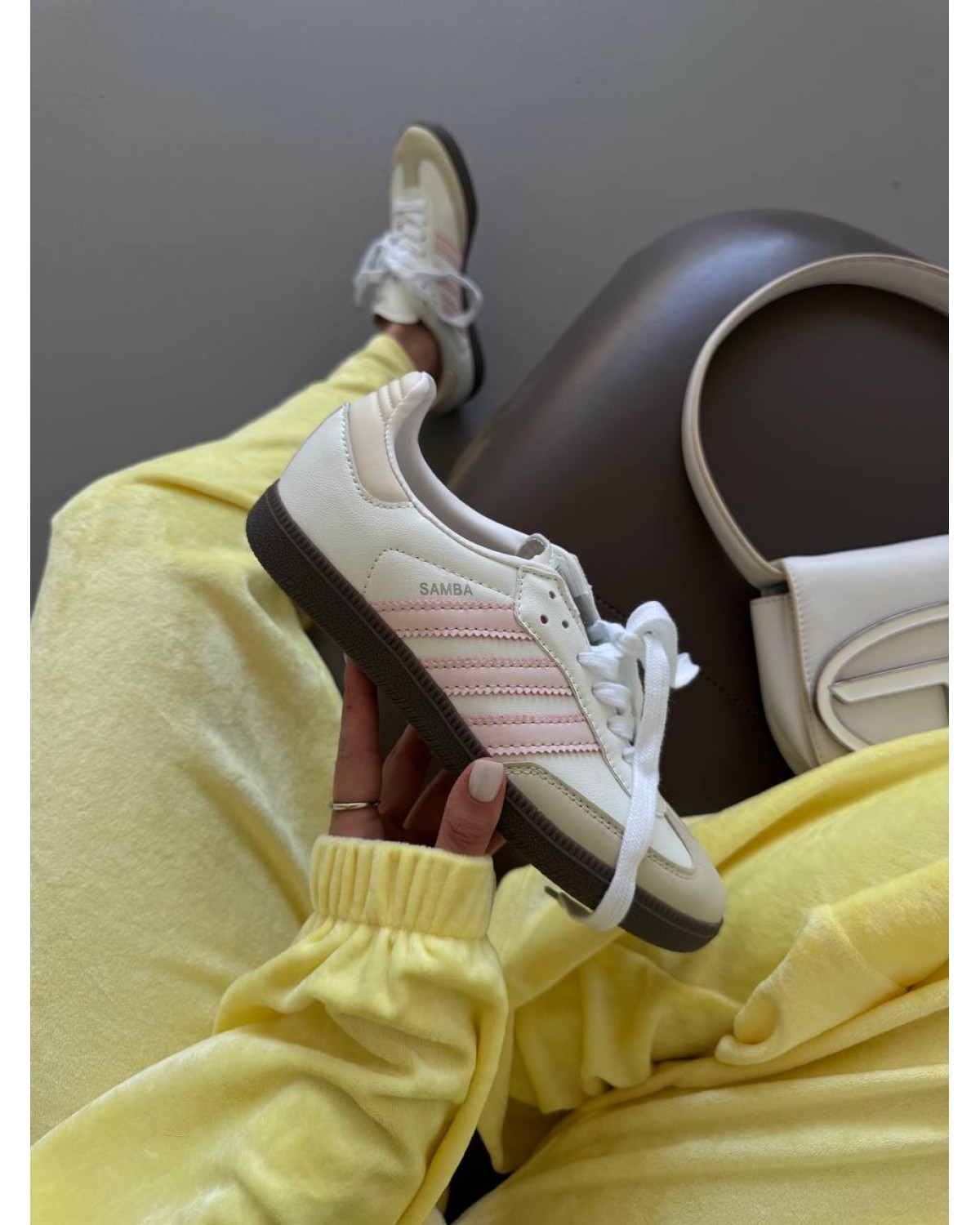 Adidas Samba White / Light Pink