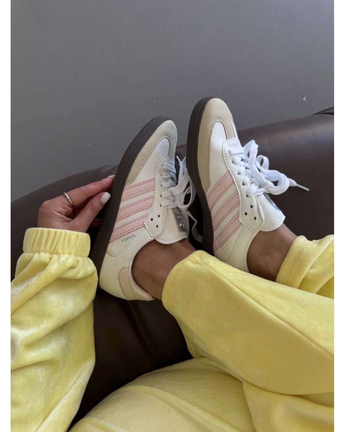Adidas Samba White / Light Pink
