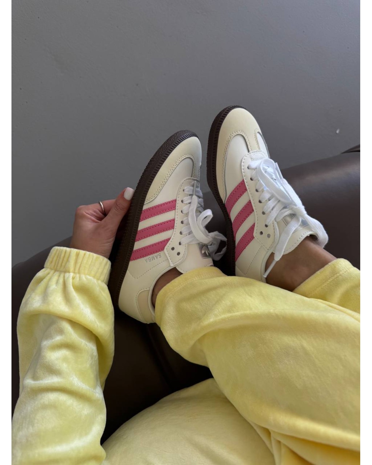 Adidas Samba White / Fuchsia