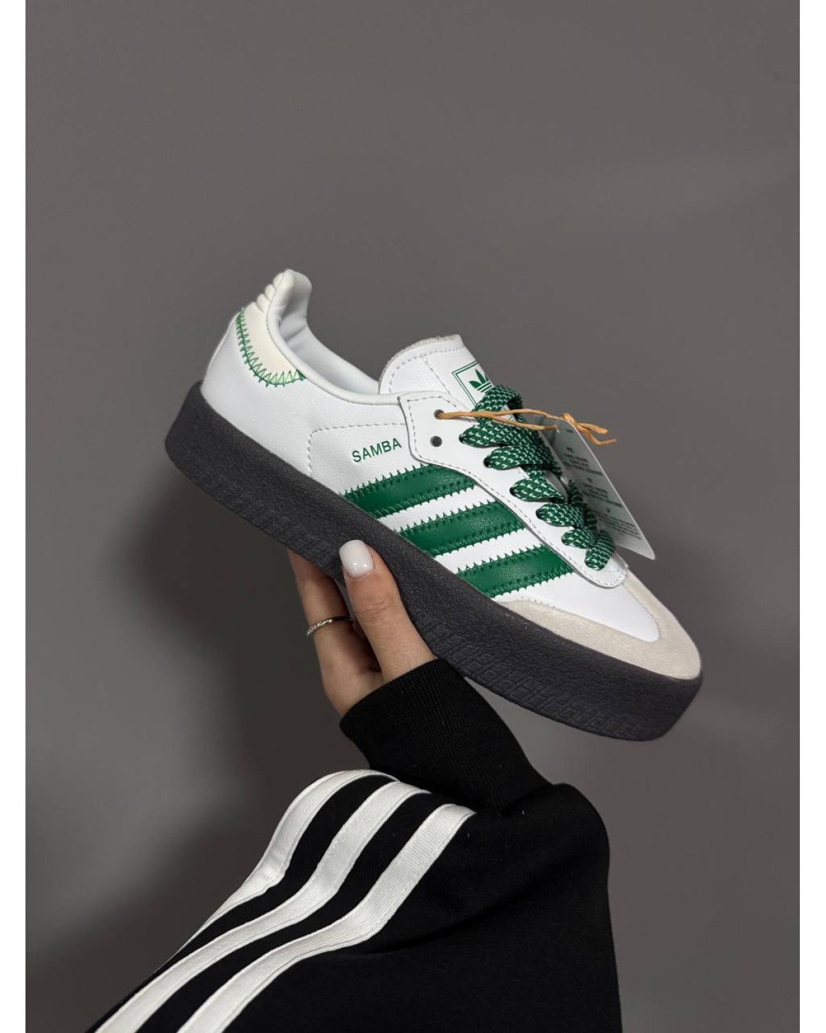 Adidas Samba Platform White / Green