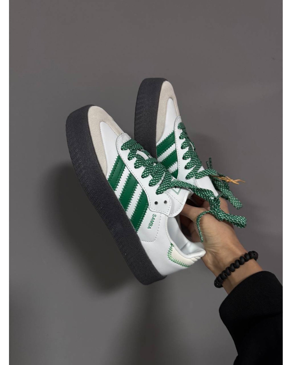 Adidas Samba Platform White / Green