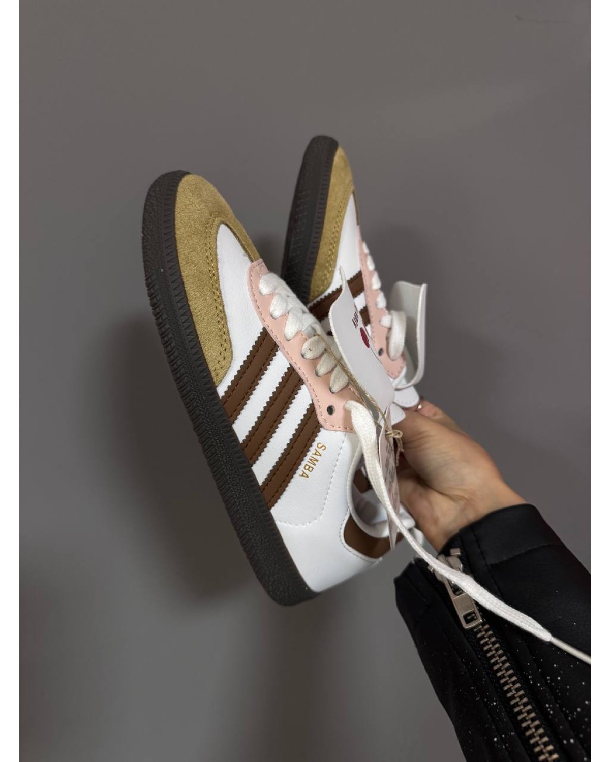 Adidas Samba White / Cherry / Brown