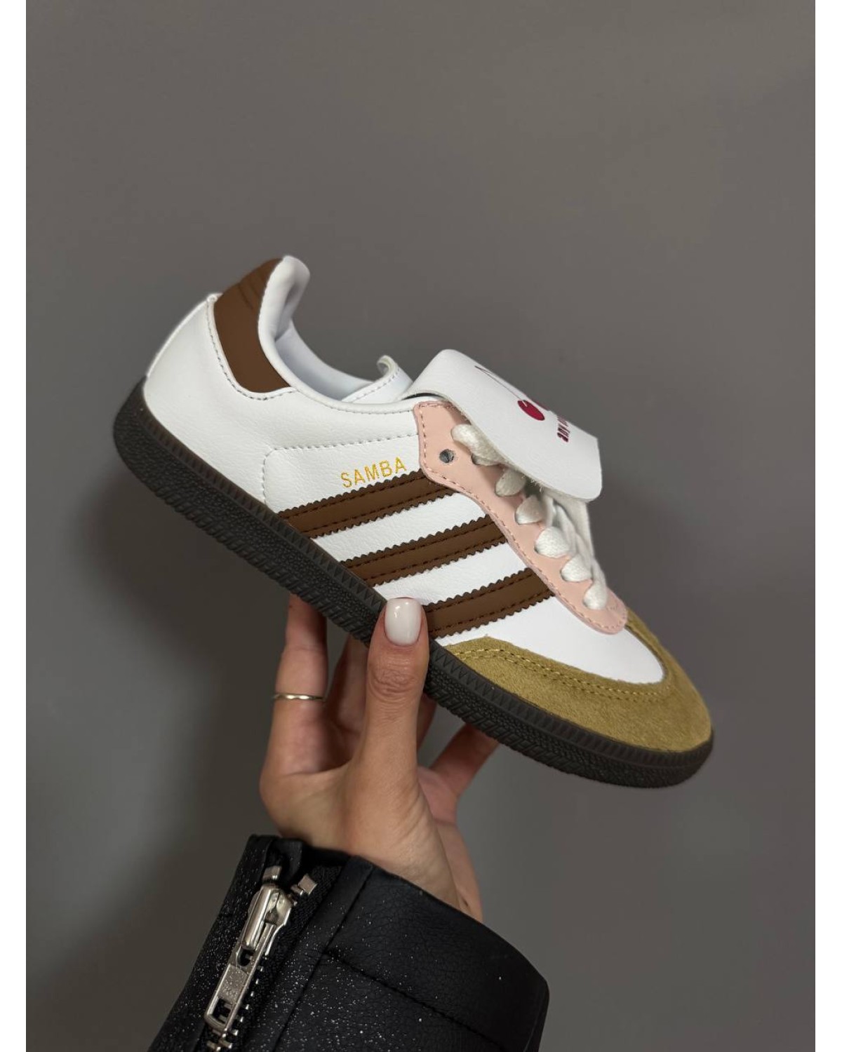 Adidas Samba White / Cherry / Brown
