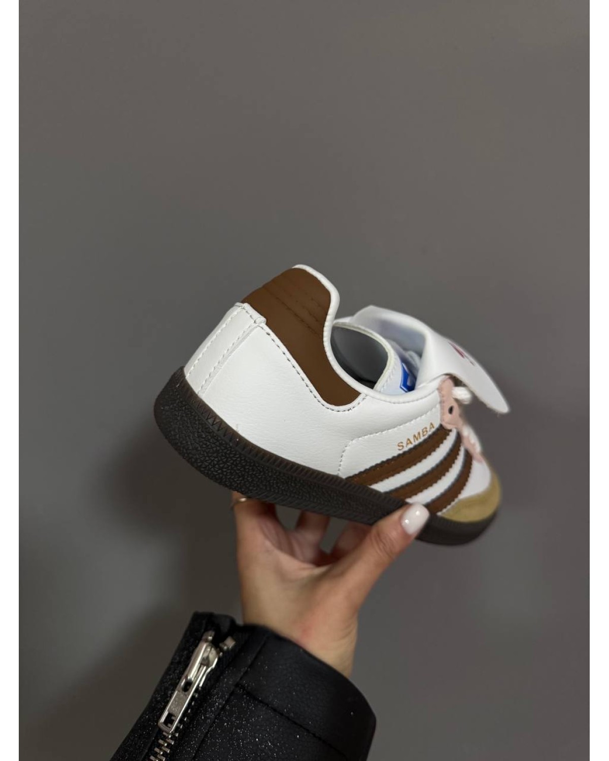 Adidas Samba White / Cherry / Brown