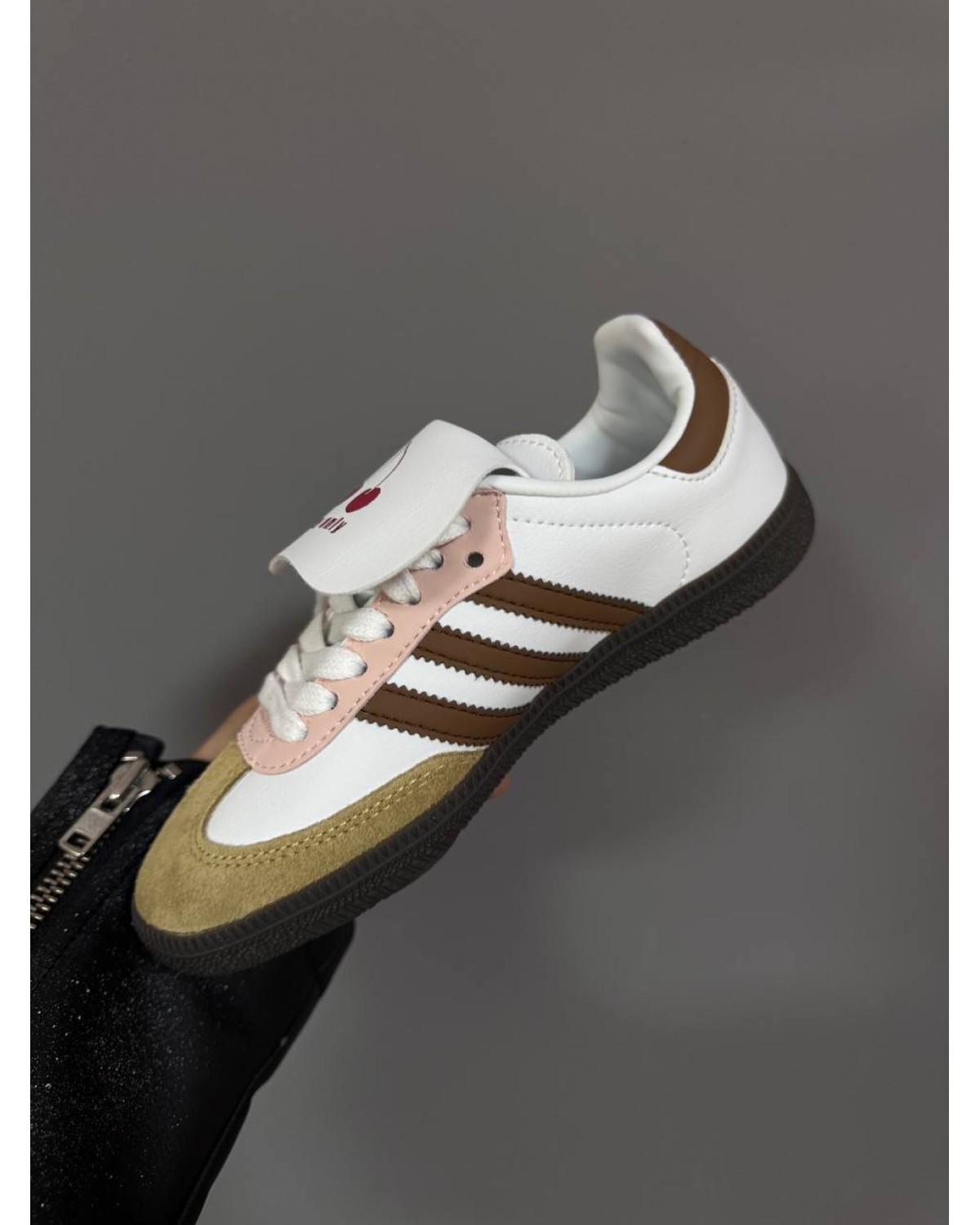 Adidas Samba White / Cherry / Brown