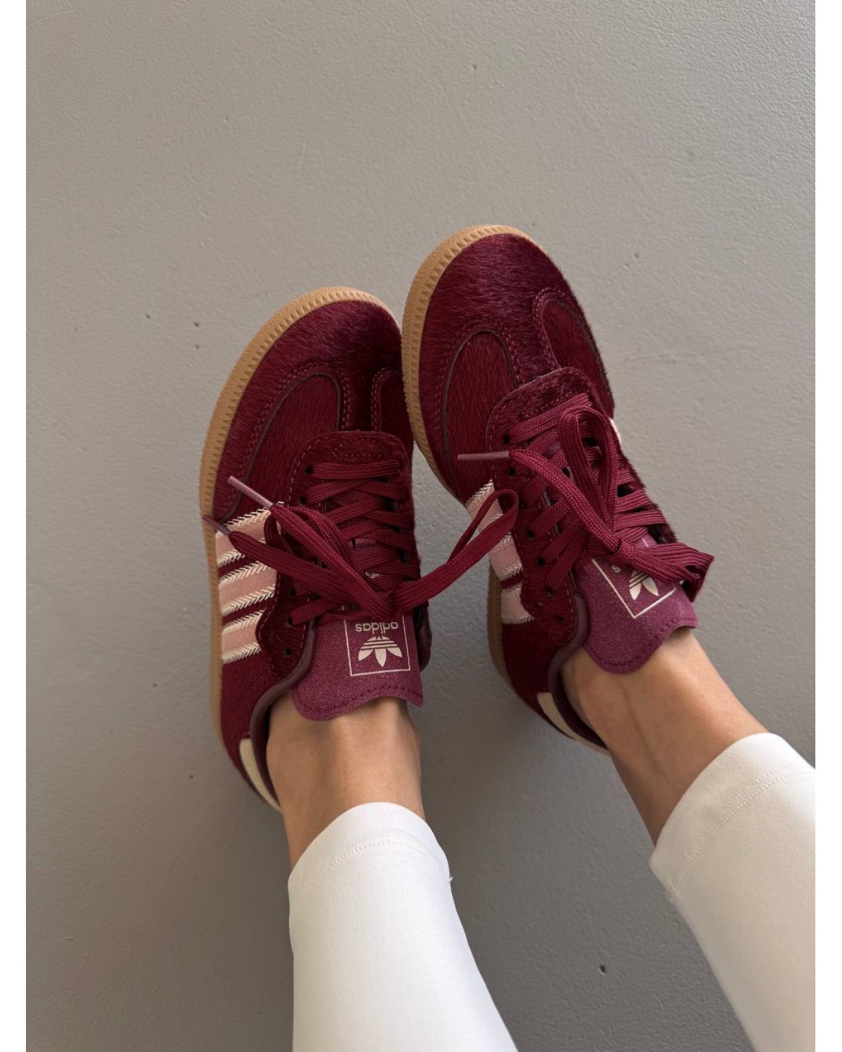 Adidas Samba Burgundy Pony