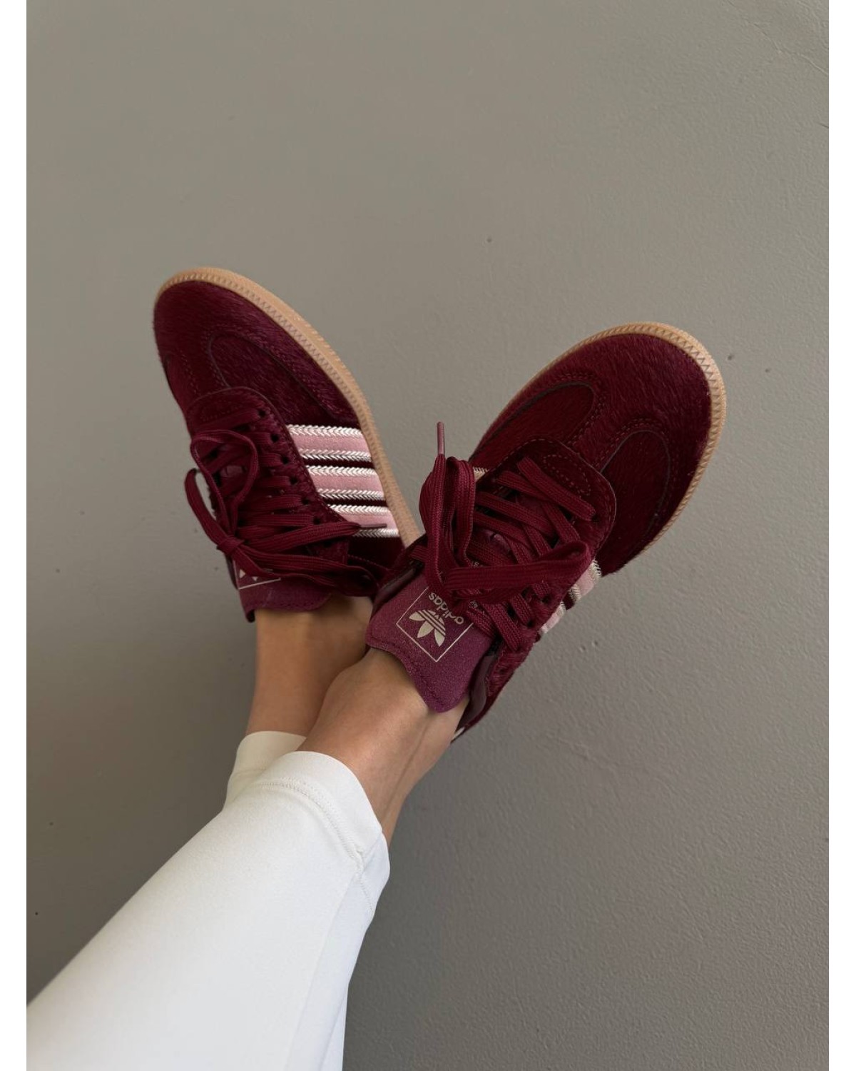 Adidas Samba Burgundy Pony