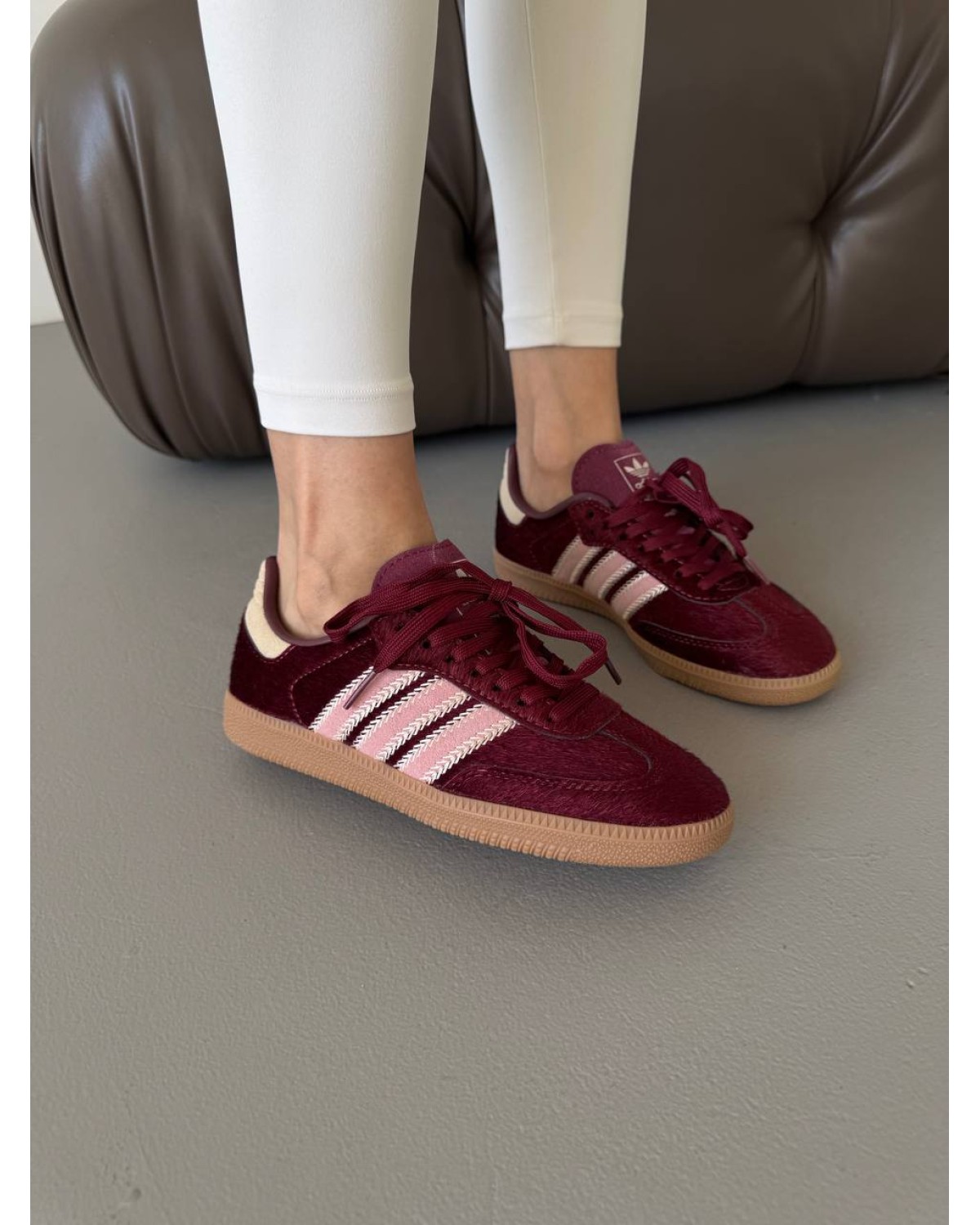 Adidas Samba Burgundy Pony