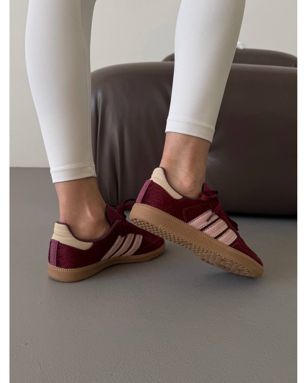 Adidas Samba Burgundy Pony