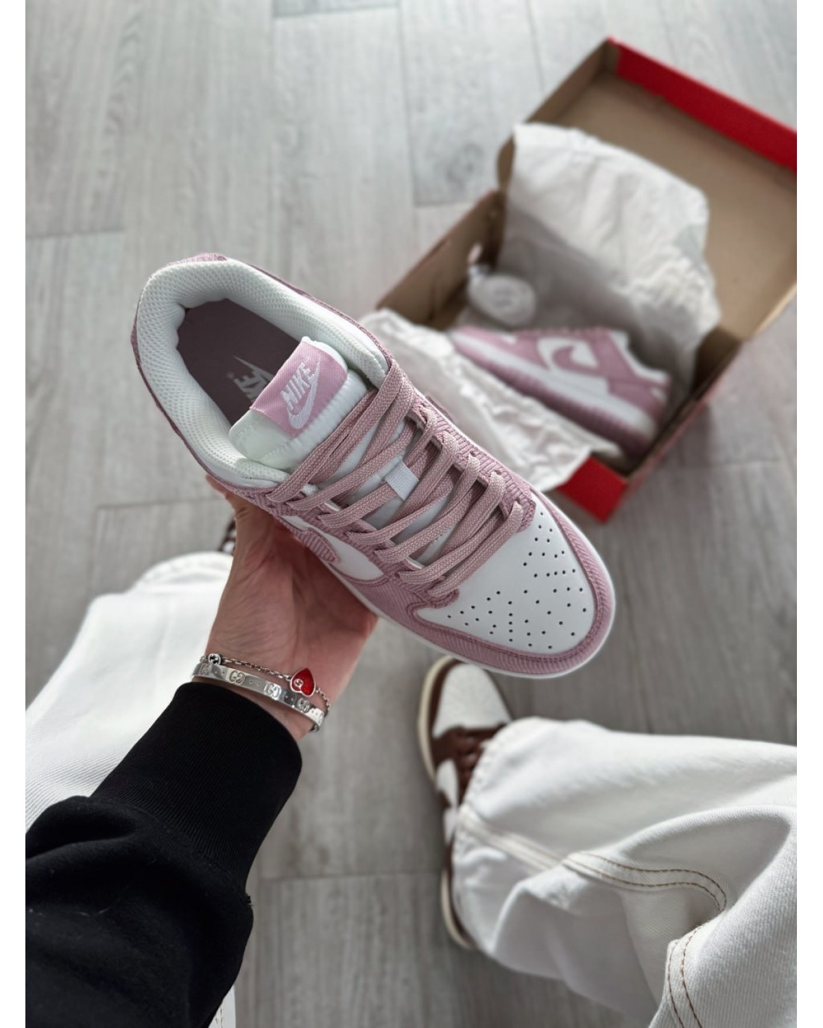 Nike Dunk Low Pink Corduroy