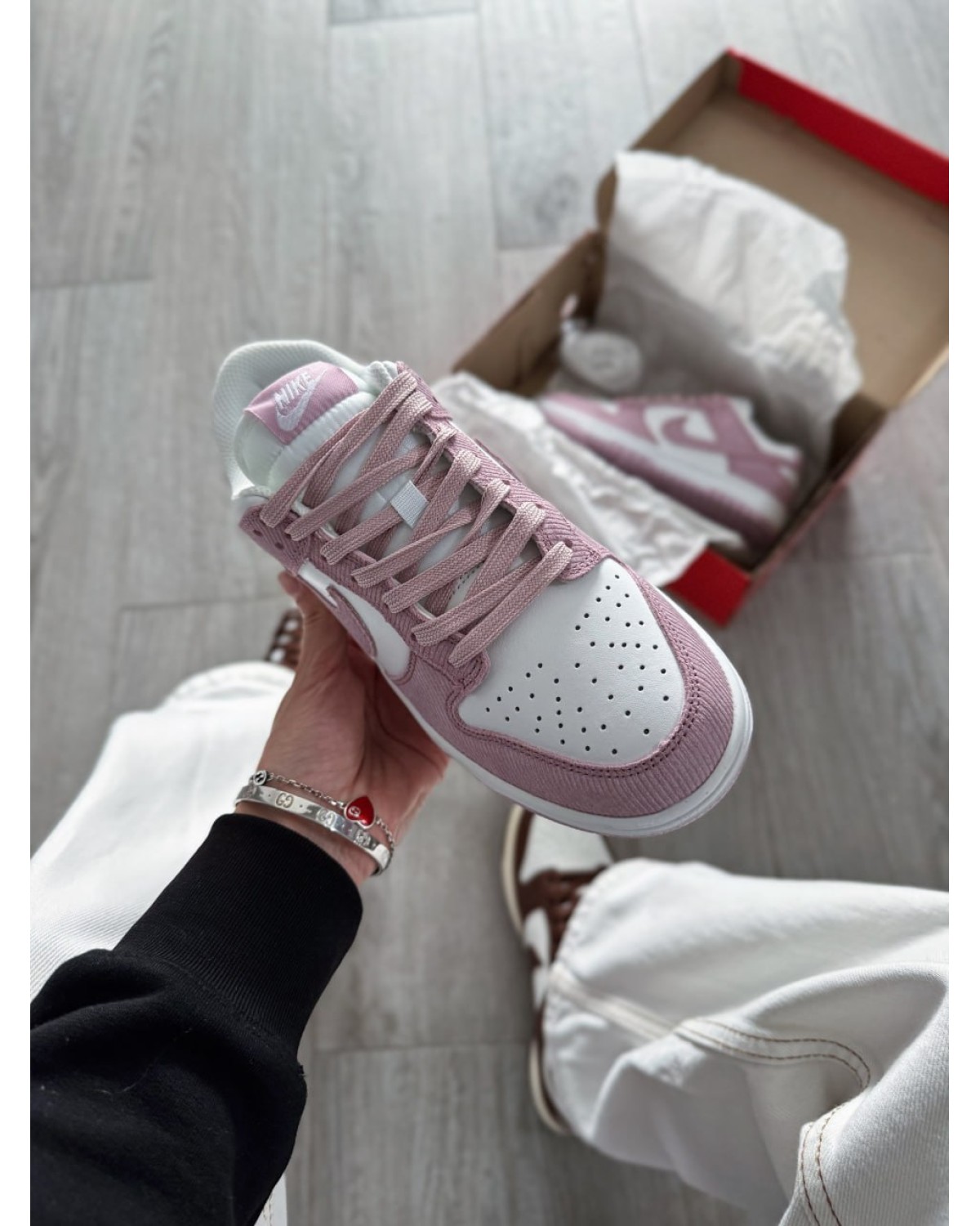 Nike Dunk Low Pink Corduroy