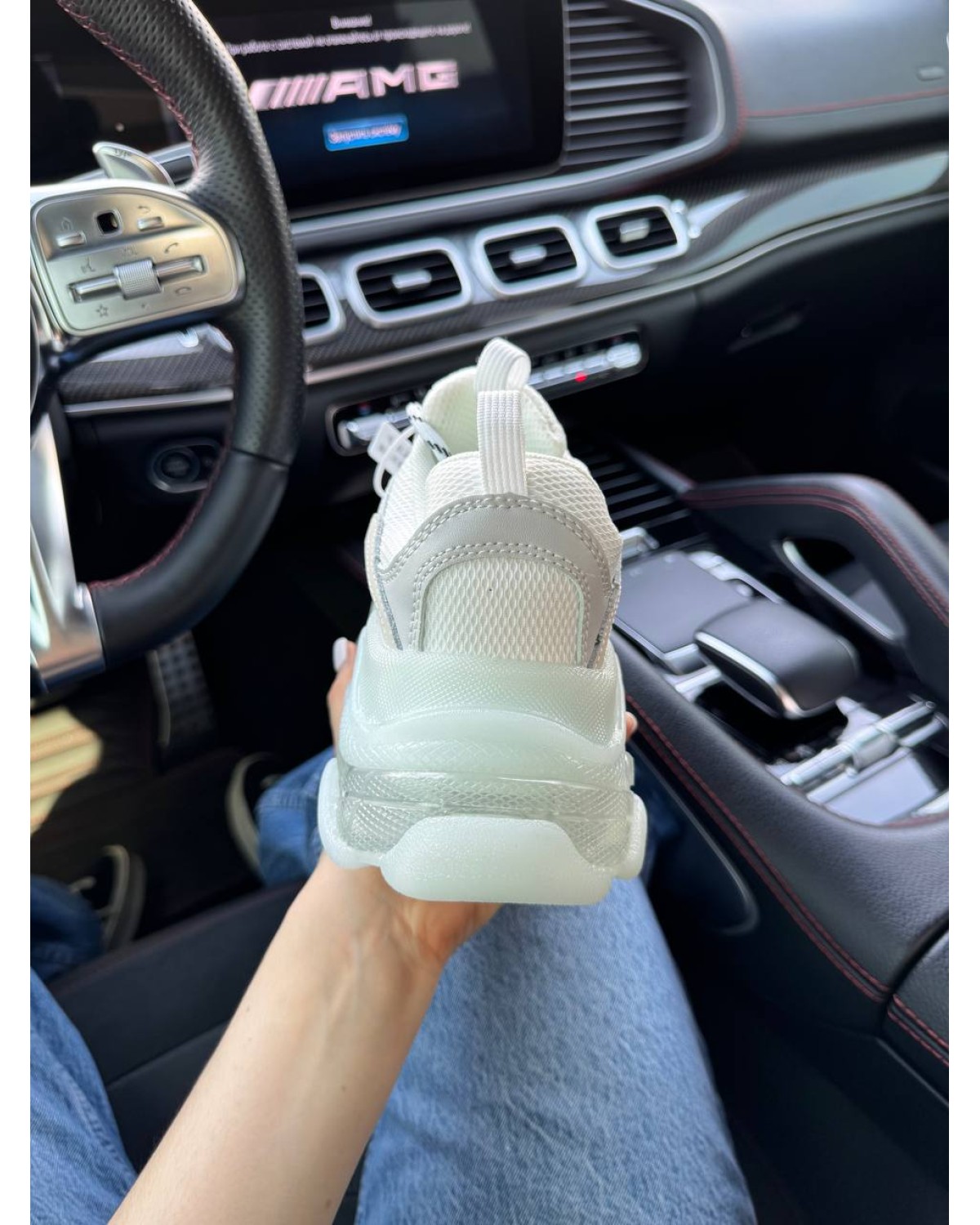 Balenciaga Triple S Clear Sole White