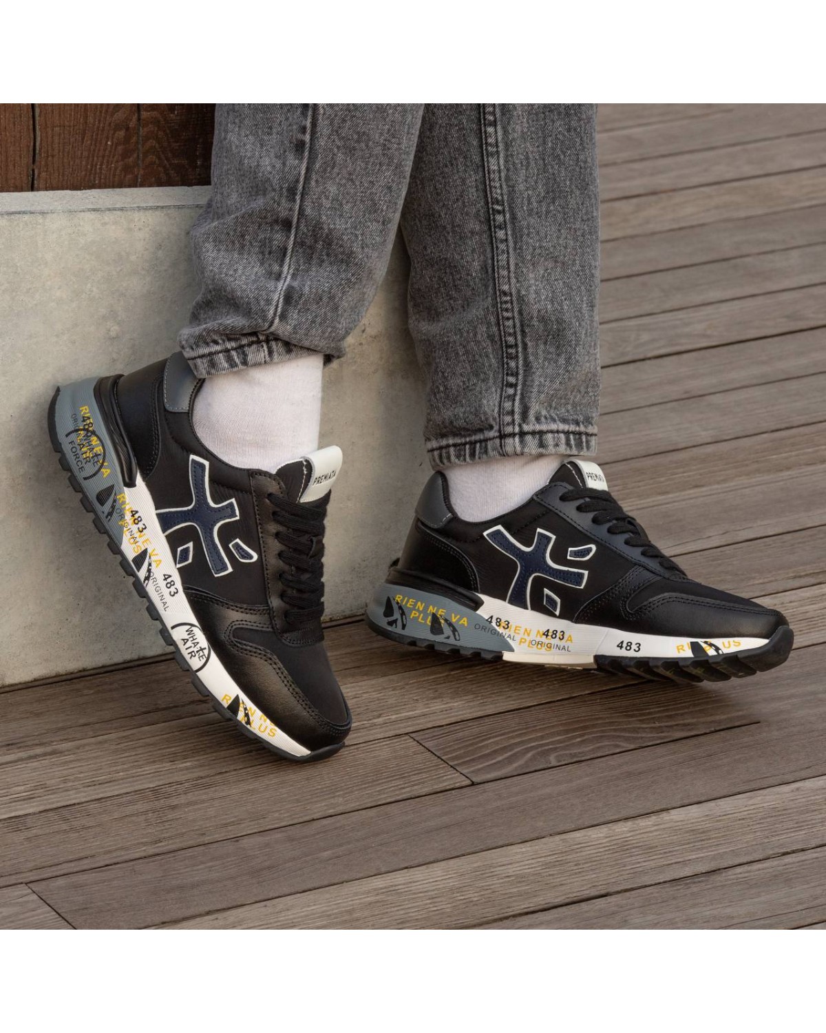 Premiata Beige Black