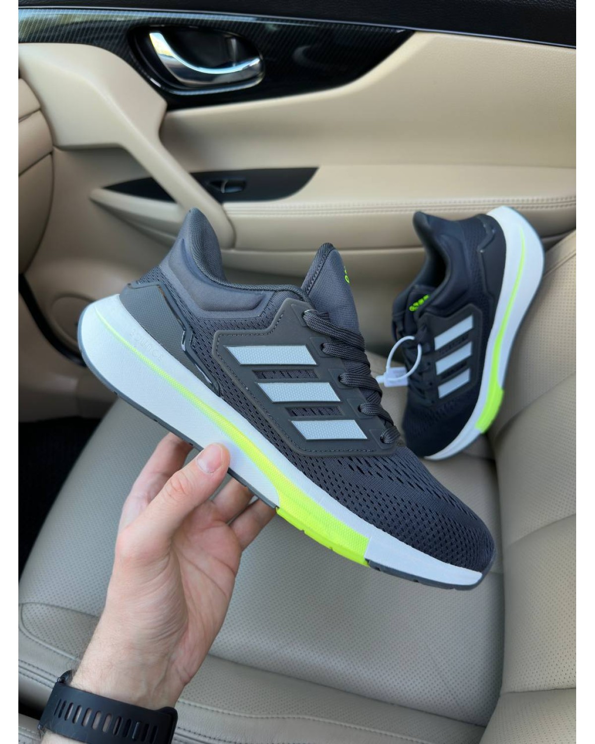 Adidas EQ21 Run Dark Grey White Yellow