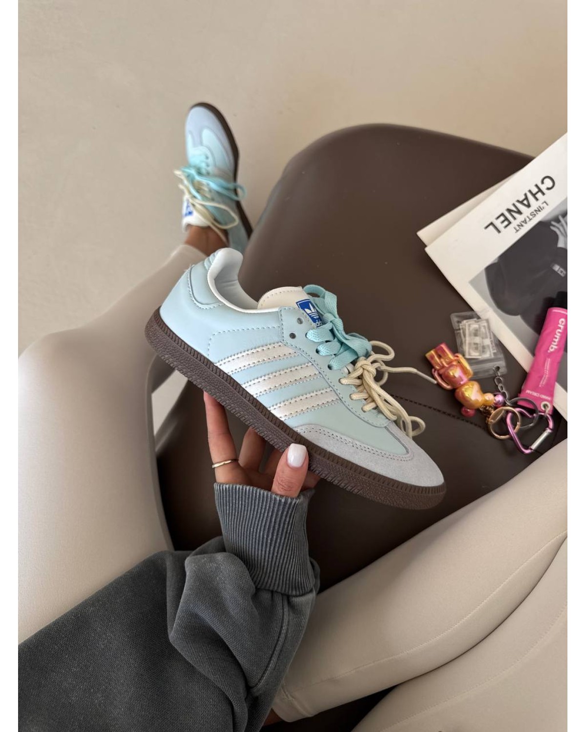 Adidas Samba Blue / Double Laces