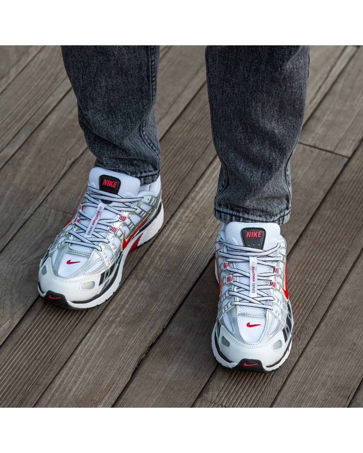 Nike P-6000 White Red
