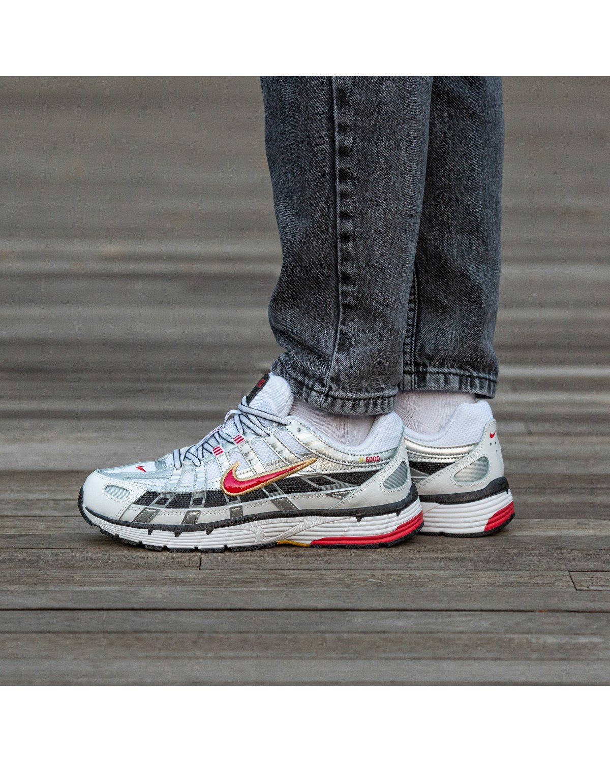 Nike P-6000 White Red