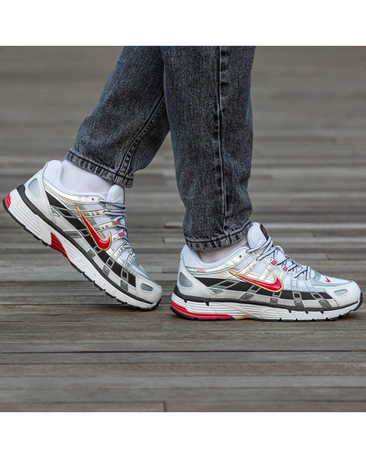 Nike P-6000 White Red
