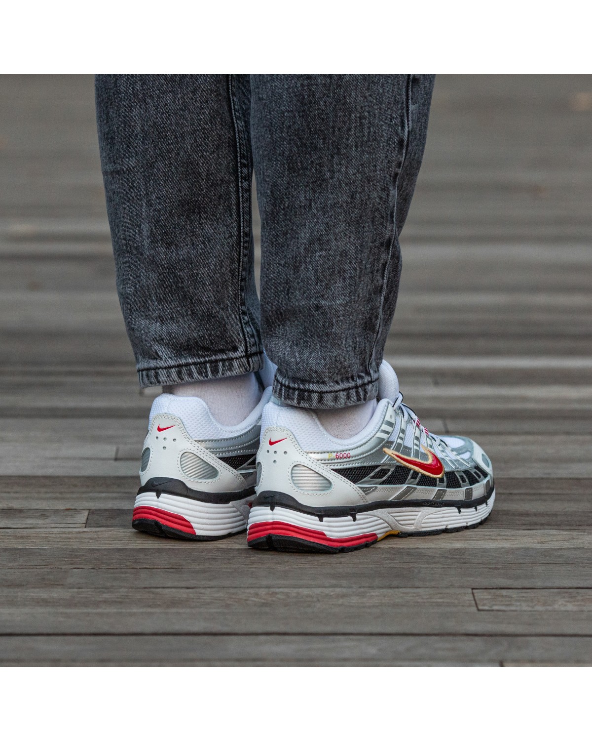 Nike P-6000 White Red